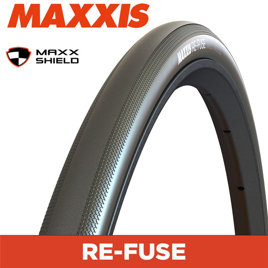 MAXXIS ReFuse - 700 X 25 Folding - 60TPI MaxxShield - Black New Hot Patch