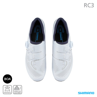 Shimano SH-RC302 Road Shoes White Wide Fit